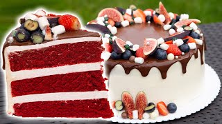 Торт quotКрасный Бархатquot Шикарный и Оочень Вкусный  Red Velvet [upl. by Alacim]