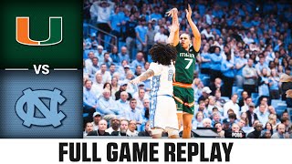 Miami vs North Carolina Full Game Replay  202324 ACC Mens Basketball [upl. by Analak]