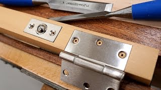 How To Mortise Hinges and other hardware By Hand [upl. by Atiuqaj]