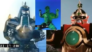 Power Rangers Extra Battles Dragonzord amp Thunder Megazord vs Invenusable Flytrap [upl. by Ellenij]