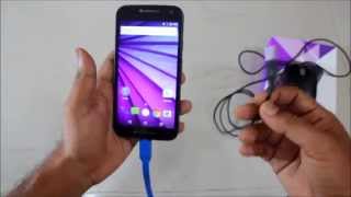 Moto G 3rd Generation 2015  How to Connect USB Drive OTG Support Tutorial [upl. by Nnayelsel]