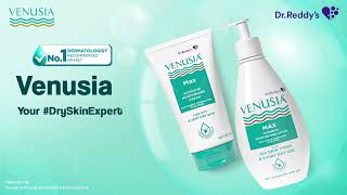 Venusia Max Intensive Moisturising Cream  Your DrySkinExpert [upl. by Annim]