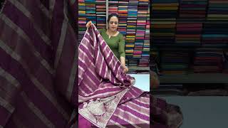 Designer Banarasi sarees collections for booking visits [upl. by Jase]