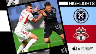 New York City FC vs Toronto FC  Free Kick Golazo  Full Match Highlights [upl. by Margi]