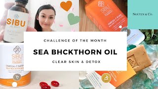 30 DAY CHALLENGE SEA BUCKTHORN OIL  Luxe oil face wash 100 pure purée RESULTS skin [upl. by Acinorehs810]