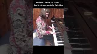 Sonata Op 79 No 25 by Ludwig van Beethoven short 03 [upl. by Keane]