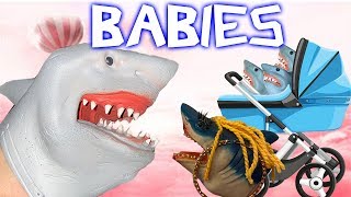 SHARK PUPPET HAS BABIES [upl. by Josiah]