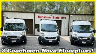 Tour ALL 3 MODELS 2024 Coachmen NOVA Ram ProMaster Class B RV [upl. by Eyeleen]