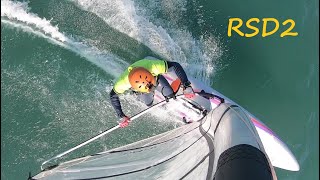 RSD2 elite 95 m2 in 15 knots  Windsurfing with Raceboard Exocet [upl. by Ciri553]