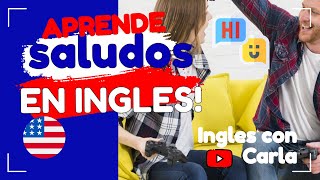 SALUDOS EN INGLES  COMO SALUDAR EN INGLES  INGLES BASICO [upl. by Sirap]