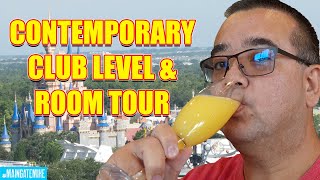 Disneys Contemporary Resort Club Level amp Room Tour  Walt Disney World [upl. by Osicran26]