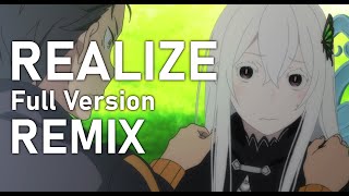 ReZero Season 2 OP Realize feat Un3h  Drumstep Remix  Full Version [upl. by Vigor]