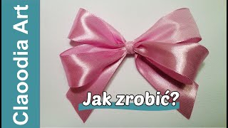 Podwójna kokardka krok po kroku simple double bow ribbon [upl. by Gunn563]