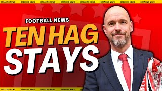 Erik Ten Hag STAYS at Manchester United🚨REVIEW COMPLETE [upl. by Solon]