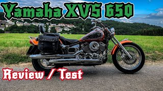 🏍️YAMAHA XVS 650 DRAGSTAR  Review  Test  Erfahrung [upl. by Weinreb]