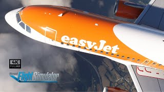 Fenix A320  4K  Edinburgh to London Gatwick  full flight  Microsoft Flight Simulator  RTX4070TI [upl. by Riccardo]