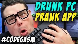 Programming Drunk PC prank application in C NET  Codegasm 4  Barnacules [upl. by Odlanar]