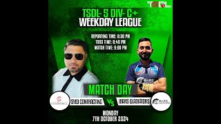 TSDL5 DIVC WEEKDAY LEAGUE Ibars Gladiators Vs Syed Contracting 7th Oct 2024 [upl. by Htennaj923]