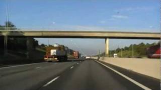 Driving On The M5 From J17 Cribbs Causeway To J21 WestonSuperMare England 19th August 2011 [upl. by Fotina401]