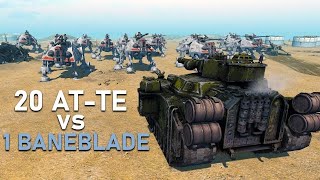 Can 20 AT TE Destroy 1 BANEBLADE Star wars vs Warhammer 40k [upl. by Gordon]