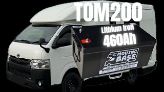 キャンピングカー TOM200 サブバッテリーシステム大改造！「460Aリチウム 2000Wインバータ 800W走行充電」セキソーボディ ムービングベース [upl. by Onil899]