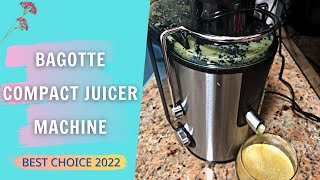 Bagotte Compact Juicer Machine Review amp Instructions Manual  Best Compact Juice Extractor [upl. by Anstice]