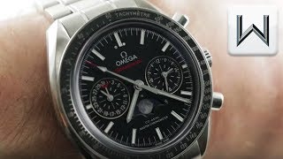 Omega Speedmaster Moonwatch Moonphase Chronograph 30430445201001 Watch Review [upl. by Patrizia]