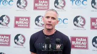 FSU Football  Mike Norvell on Introducing Red zone AZ growth Speed of WRs amp Injury updates [upl. by Ajssatsan]