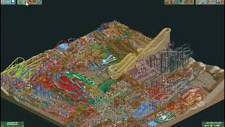 Rollercoaster Tycoon 2  Ripple Effect Coaster  Bumbly Bazaar [upl. by Eilsek]