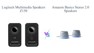 Logitech Z150 vs Amazon Basics Speakers Comparison 🎵🔊 [upl. by Isied]