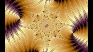 Golden Mandelbrot zoom  2350  E105 [upl. by Rexana]