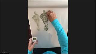 quotIntro to Drawing the Human Figure and Portraitquot Demo Class with Ken Goldman 121520 [upl. by Lauren337]