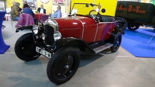 1924 Citroen 5CV C3 Exterior and Interior Retro Classics Stuttgart 2015 [upl. by Ellehcil432]