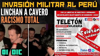 L1NCHAN A CAVERO  PITUCOS SE BURLAN DE CULTURAS ORIGINARIAS  INVAIÓN MILITAR AL PERÚ  01 DIC [upl. by Analat]