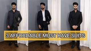 3 MUST HAVE SUITS  BLAZERS FOR MEN  AFFORDABLE BLAZERS  WARDROBE ESSENTIALS [upl. by Aborn]