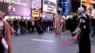 Star Wars Flash Mob Times Square [upl. by Diane-Marie581]