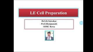 LE Cell Preparation  Paramedical Students [upl. by Dumm]