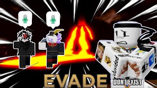 Evade OVERHAUL VC Is To CHAOTICALLY Funny… Roblox [upl. by Romola997]