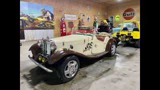 1952 MG TD fiberfab replica kit car [upl. by Seppala400]