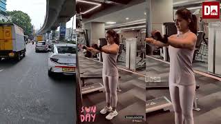 Varalaxmi Sarathkumar Latest Workout Video 😍 varalaxmisarathkumar [upl. by Ailee]