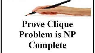 Prove Clique Problem is NP Complete EnglishHindi [upl. by Niai]