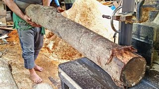 Manual meter  Acacia wood sawing is very hard work  Not just anyone can [upl. by Gwenni760]