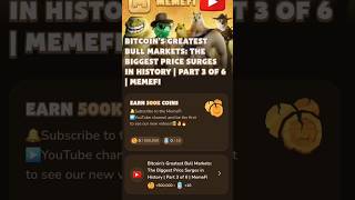 Memefi Video Code Bitcoin’s Greatest Bull Markets The Biggest Price Surges In History memeficode [upl. by Ehpotsirhc]