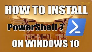 How to install PowerShell 7 on Windows 10 81 amp 7 [upl. by Merrile]