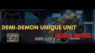 War Commander  Elite Demi Demon  Boss Base Survivor 105 [upl. by Negyam162]