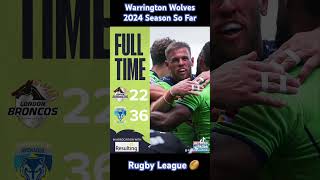 Warrington Wolves 2024 season so far shorts rugby rugbyleague [upl. by Helge]