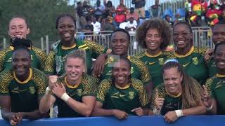 UGANDA LADY RUGBY CRANES FINISHES THIRD IN RUGBY AFRICA WOMENS 7s [upl. by Nosneb]