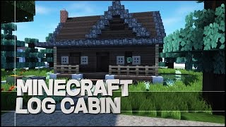 Minecraft How To Build a Log Cabin [upl. by Wolcott109]