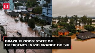 Brazil floods Dam collapses in Rio Grande do Sul authorities declare emergency as toll rises [upl. by Keri]