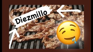 como hacer carne asada 🥩 fácil con las 3 quotBquot  DIEZMILLO [upl. by Brenton46]